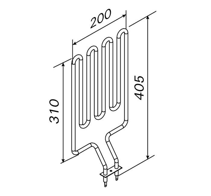 Нагревательный электрический ТЭН ZSN-160 (1800 W, 230 V) для печей / электрокаменок Harvia - фото 6 - id-p106290596