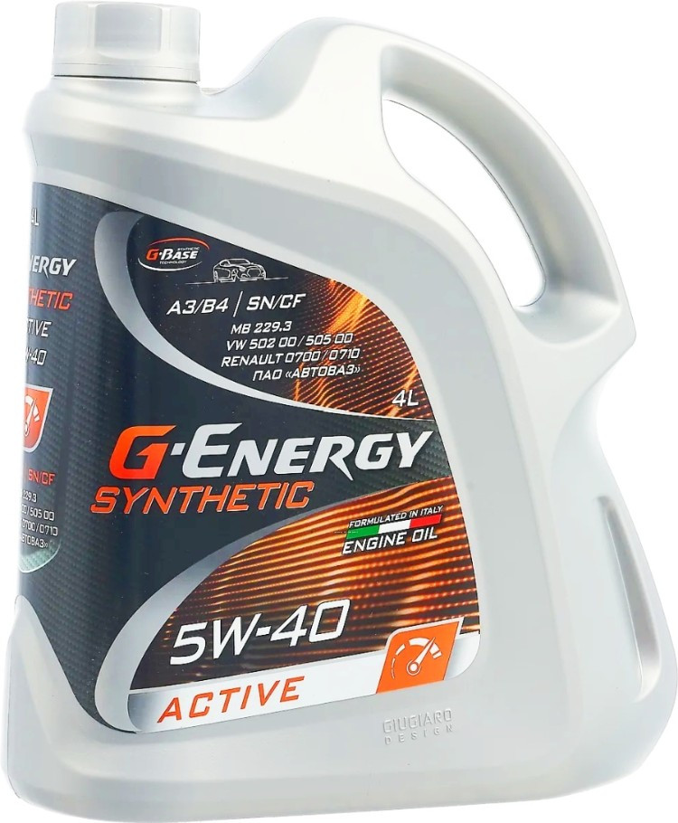 Моторное масло G-Energy Synthetic Active 5W-40 4л