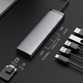 Многофункциональная док станция Xiaomi A12 Miwu 7in1 Type-C Multifunctional Converter MWCMA01 Арт.7171