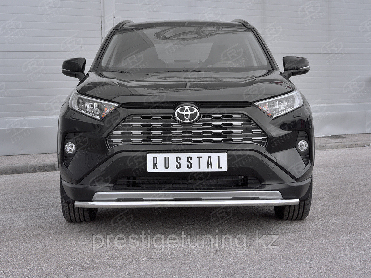 Защита переднего бампера d42 секции Toyota RAV 4 2019-по н.в