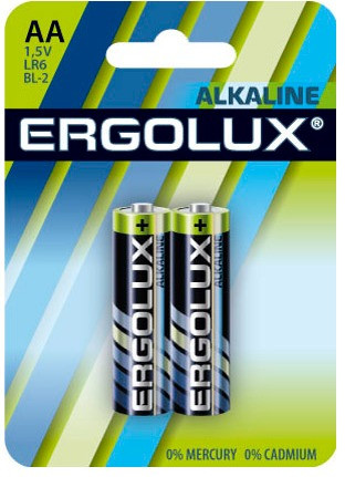 Батарейка Ergolux LR6 BL-2
