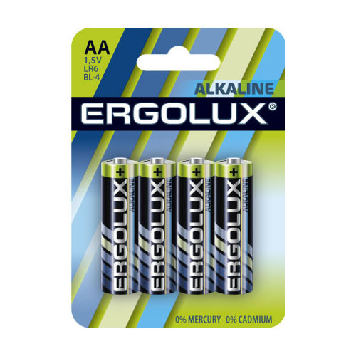 Батарейка Ergolux LR6 BL-4