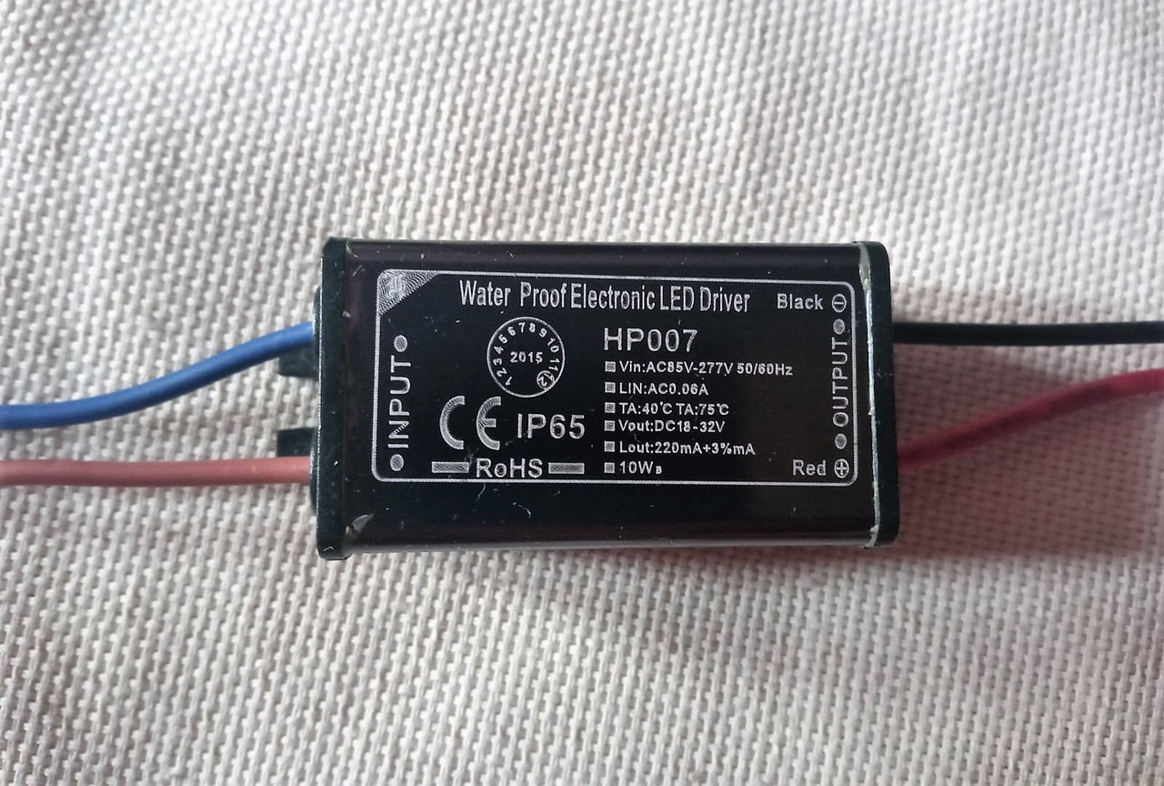 Светодиодный LED драйвер 4 - 7 W 220 мА  DC18-32V  IP65