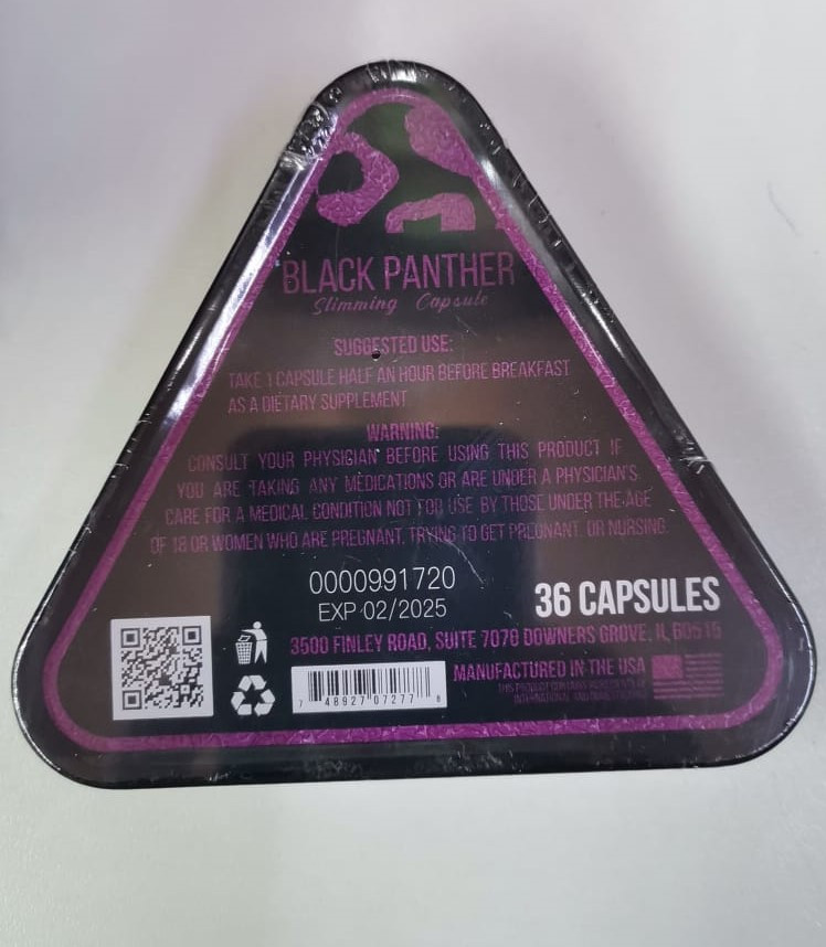 Капсулы для похудения Black Panther Черная пантера треугольник - фото 2 - id-p106300263