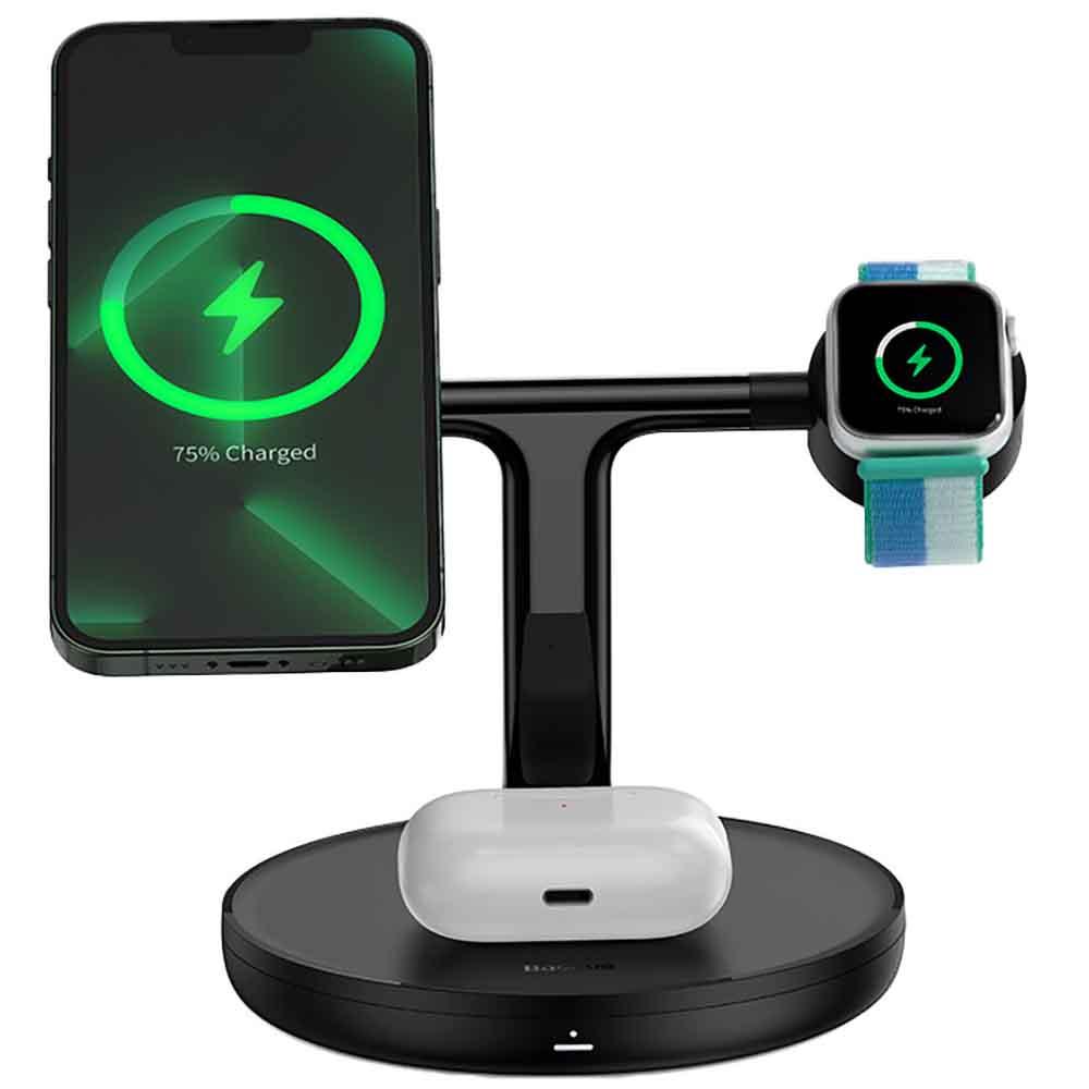 Беспроводное зарядное устройство Baseus Wireless Charger Swan 3-in-1 20W - фото 2 - id-p106314297