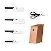 Набор ножей HuoHou Hot Youth Edition Kitchen Knife 6 Piece Set Beech Wood Edition, фото 3