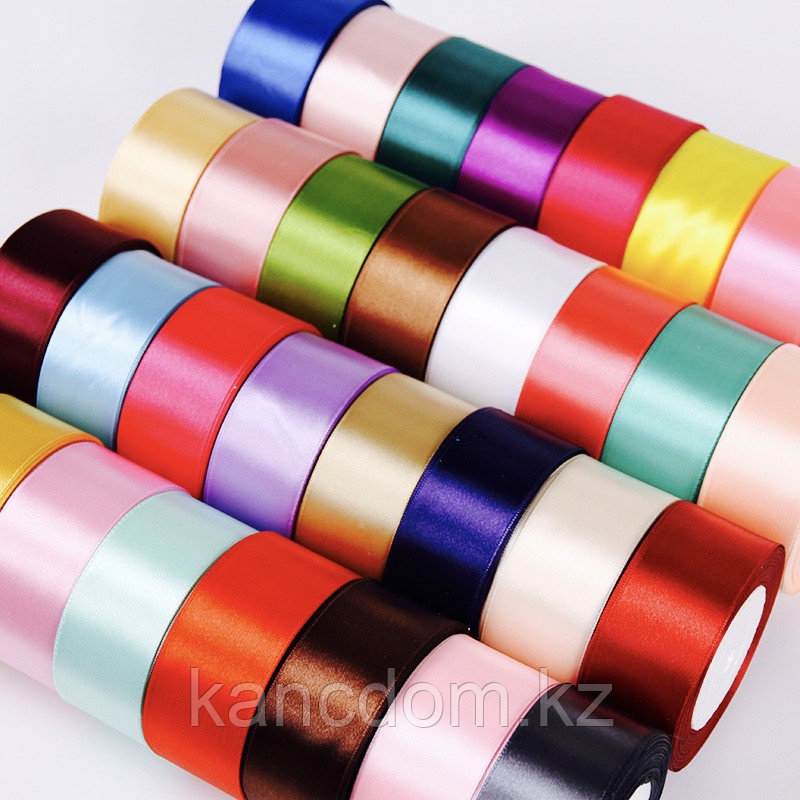 Лента атласная 5см 20м микс