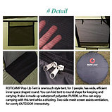 Палатка-автомат быстросборная ROTI CAMP One touch pop-up (Зеленая / 3-местная), фото 5