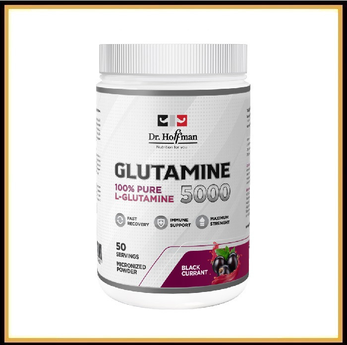 Глютамин - Dr.Hoffman Glutamine 310 гр (Черная смородина)