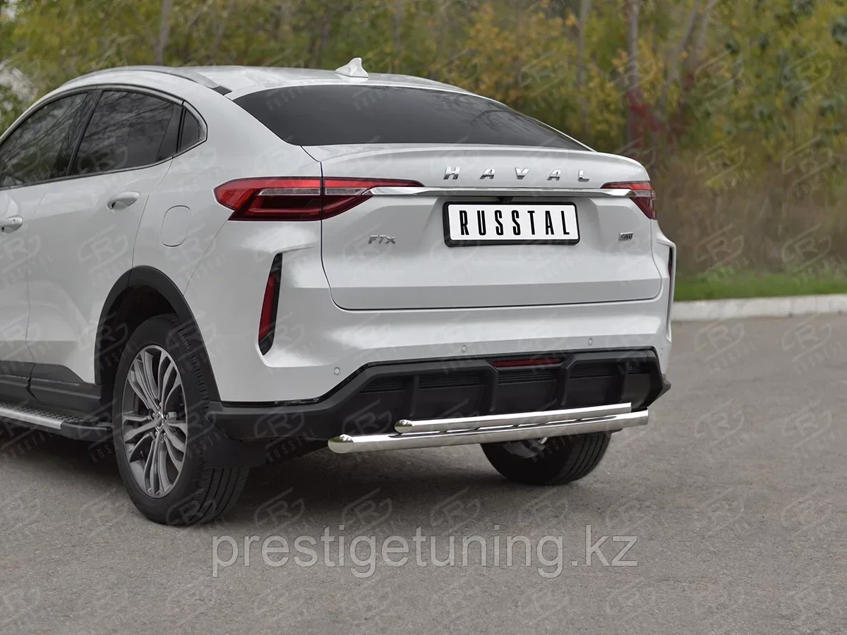 Защита заднего бампера d63 дуга-d42 дуга Haval F7x 2022-по н.в