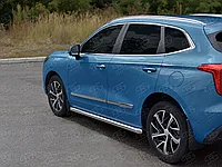 Пороги труба d63 (вариант 1)Haval Jolion 2021-по н.в