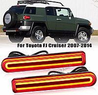 Задние отражатели в бампер на FJ Cruiser 2008-22 (LED) Красный цвет дизайн 2