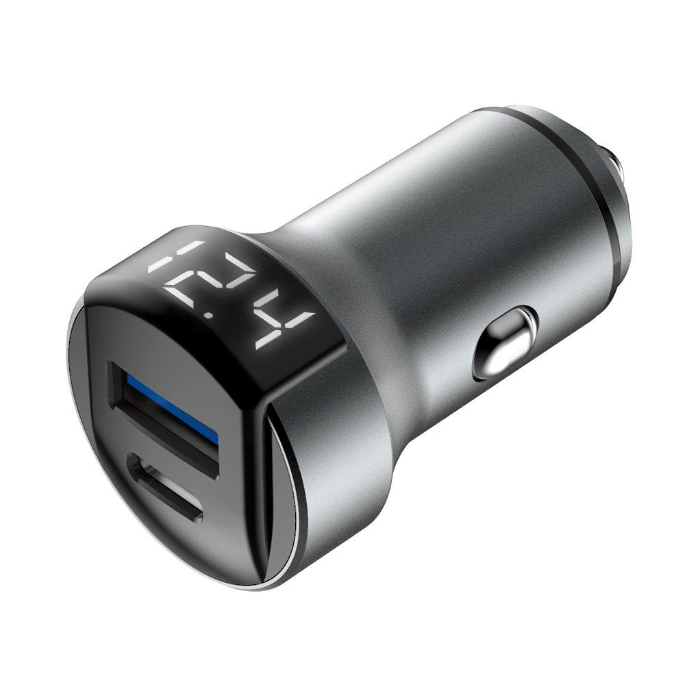 Зарядное устройство автомобильное OLMIO АЗУ 36W USBx2 6A QC3.0 Type-C PD черный