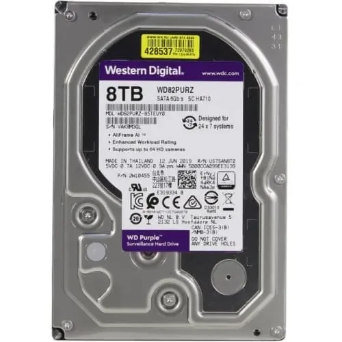 Жесткий диск HDD 8Tb Western Digital Purple WD82PURZ