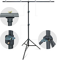 Т-образный Комплект стоек - 200Х150 см  для студийного фона от VIPSTUDIO, фото 3