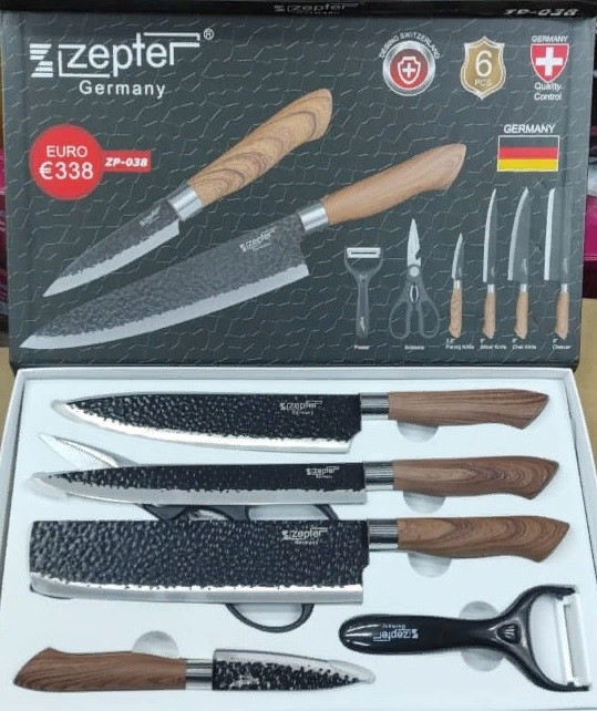 Набор кухонных ножей ZEPTER ZP-038 6 предметов - фото 4 - id-p106320805
