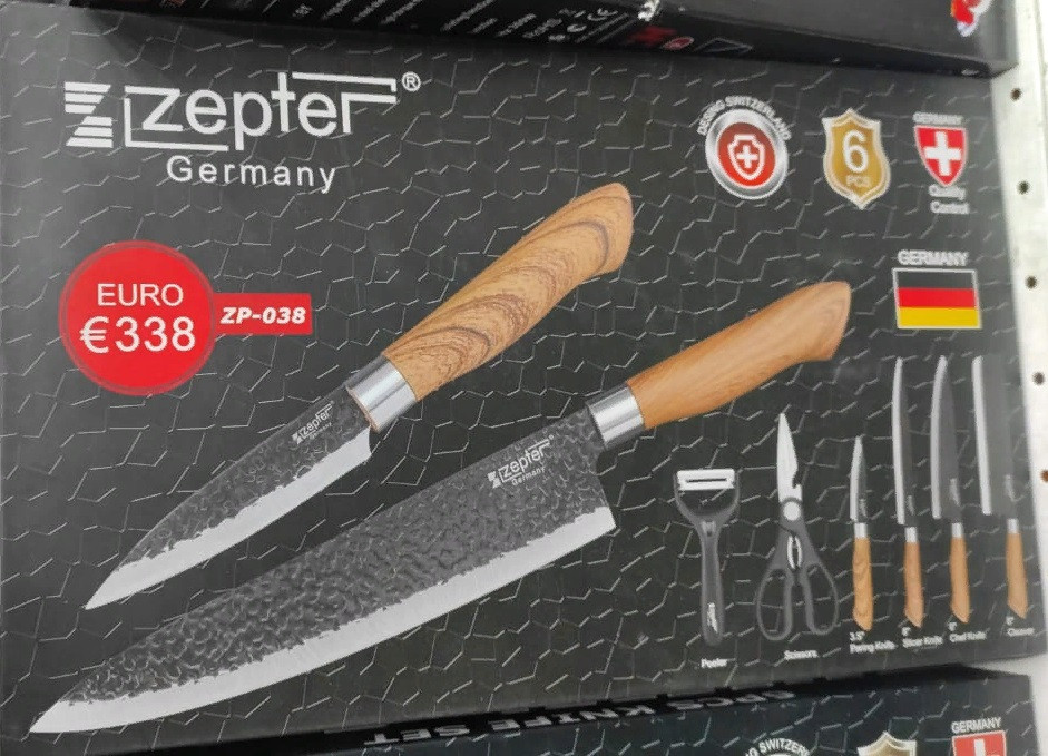 Набор кухонных ножей ZEPTER ZP-038 6 предметов - фото 6 - id-p106320805