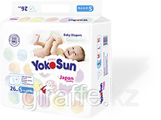 Подгузники YokoSun S mini до 6 кг 26шт