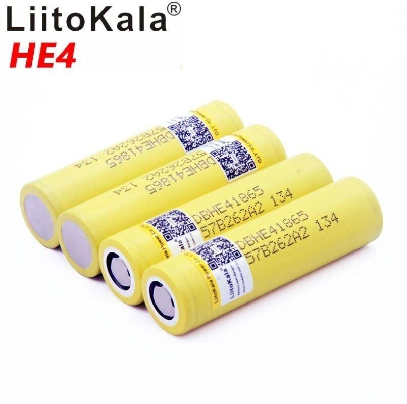 Li-Ion литий-ионные аккумуляторы HE4 18650 2500 мАч, 20А высокотоковые - фото 2 - id-p106321301