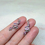 Навеска Краб с фианитами, 20×8мм, фото 2