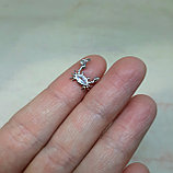 Навеска Краб с фианитами, 9×7мм, фото 3