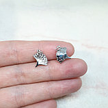 Навеска Морская раковина с фианитами, 10×10мм, фото 2