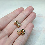 Бусина разделитель с фианитами, 10х8мм, фото 2