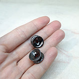 Бусина разделитель с фианитами, 13х9мм, фото 2