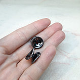 Бусина разделитель с фианитами, 13х9мм, фото 3