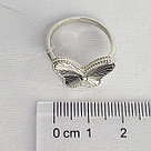 Кольцо Алматы H99 серебро с родием вставка без вставок, фото 3