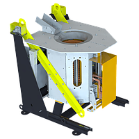 Индукциялық балқыту пеші, сыйымдылығы 750 кг мыс, 240 кВТ