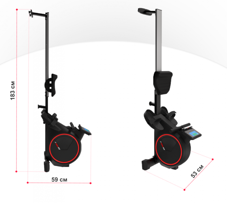 Гребной тренажер Unix Fit Techno Rower 410E - фото 7 - id-p106325698