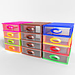 Пластиковый комод “Мини” 4-х секционный (цветной), Patisson 416, фото 6