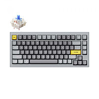 Клавиатура Keychron Q1 QMK HotSwappable Gateron Phantom Blue RGB Knob Space Grey