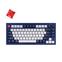 Клавиатура Keychron Q1 QMK HotSwappable Gateron Phantom Red RGB Knob Navy