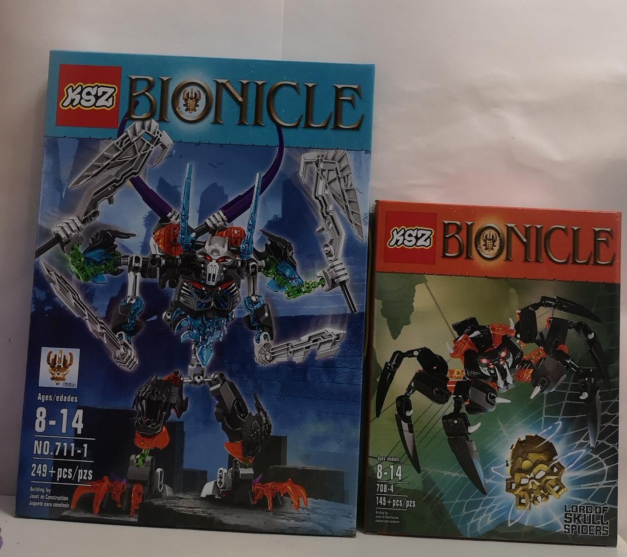 Набор Бионикл Bionicle Стальной череп + Лорд паучий череп