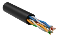 Кабель GENERICA ШПД категории 5е для внешней прокладки 4х парный U/UTP в оболочке LDPE, цвет черный