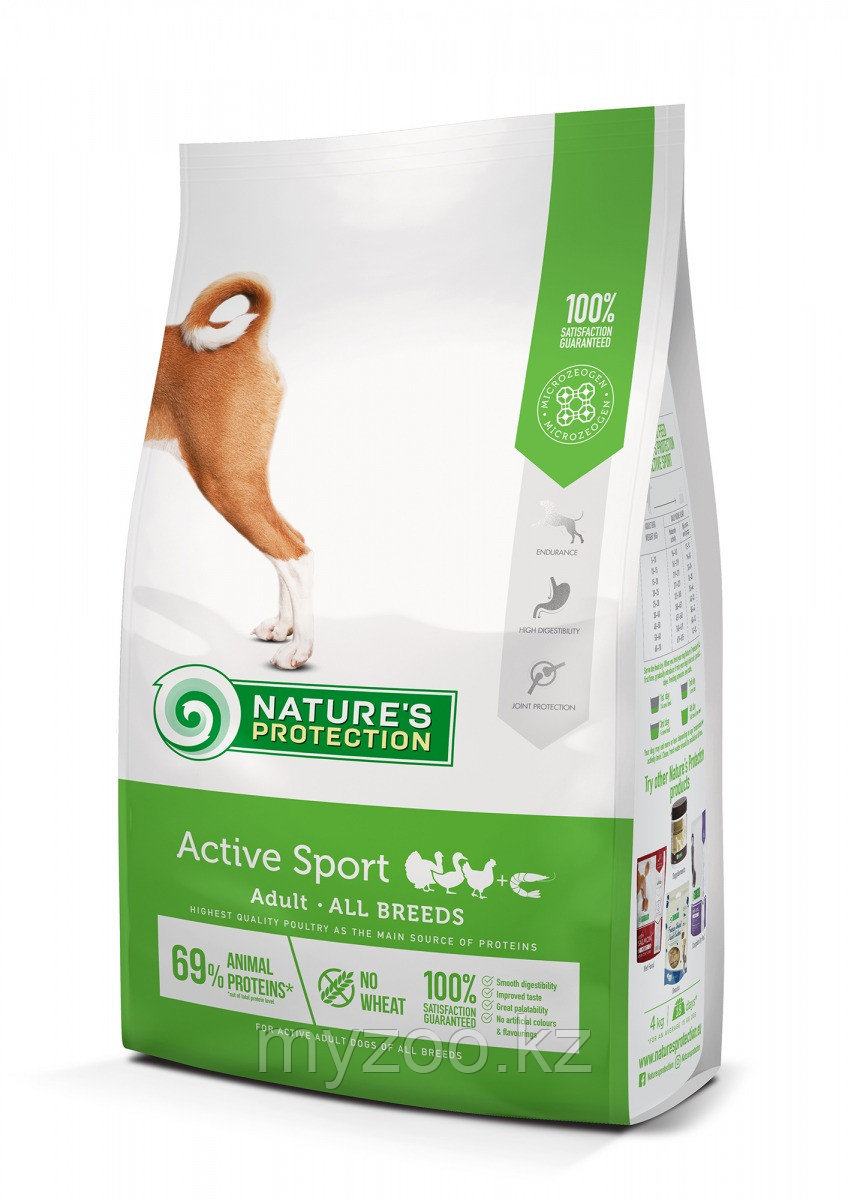 NP Active Sport Poultry with krill Adult для взрослых активных собак с птицей и крилем,18кг