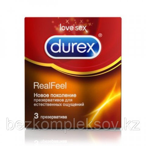 Презервативы Durex real feel - 3 шт.