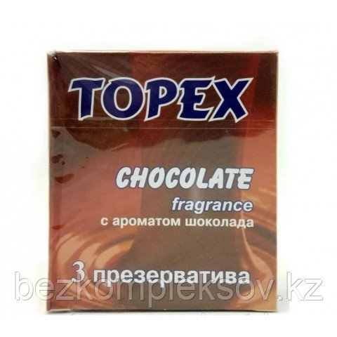 Презервативы Topex, шоколад, 3 шт