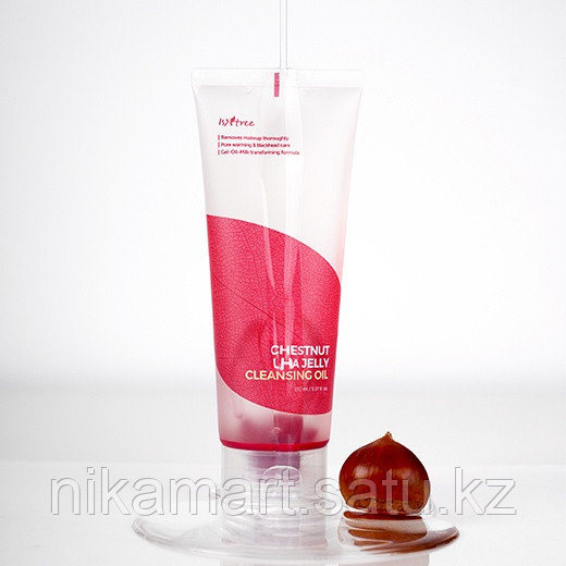 Очищающее гель-масло для снятия макияжа  Isntree Chestnut LHA Jelly Cleansing Oil