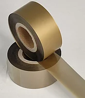 Күңгірт РИББОН Wax-Resin алтын інжу (28 мм х 200 м)