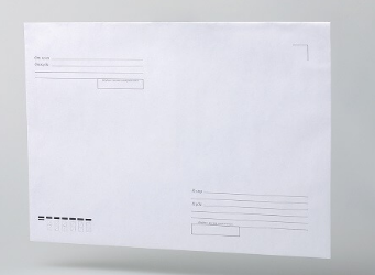 Конверт почтовый 229*324 белый длинный отрывная лента тангир "куда-кому" - С4 - фото 1 - id-p104408498
