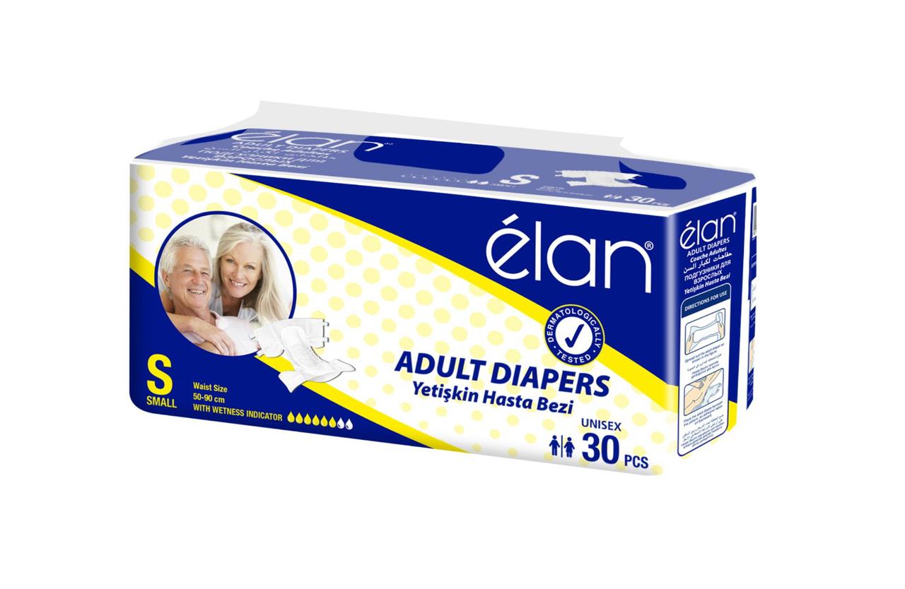 Подгузники для взрослых размер 1 S/30 (50-90см) ELAN