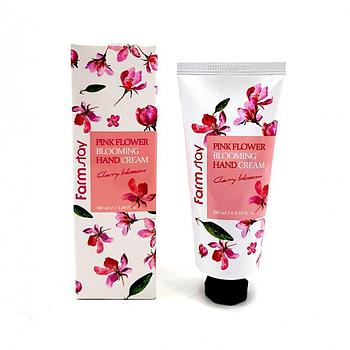 FARMSTAY Крем для рук pink flower blooming hand cream 100ml (cherry blossom)