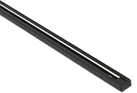 LIGHTING Шинопровод осветительный однофазный 1,5м черный в комплекте с токовводом и заглушкой IEK