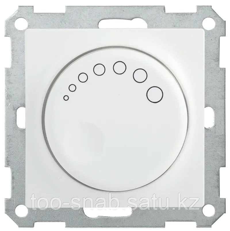 Светорегулятор поворотный с индикацией СС10-1-1-Б 600Вт BOLERO белый IEK - фото 1 - id-p106349715