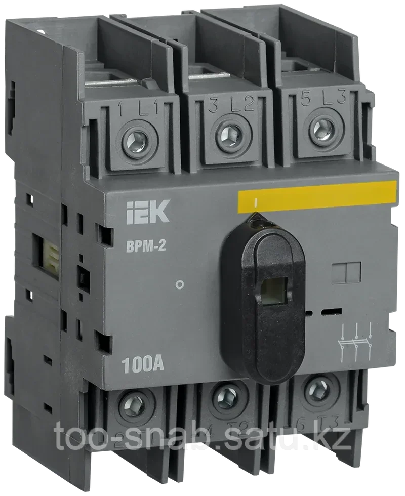 Выключатель-разъединитель модульный ВРМ-2 3P 100А IEK - фото 1 - id-p106353762