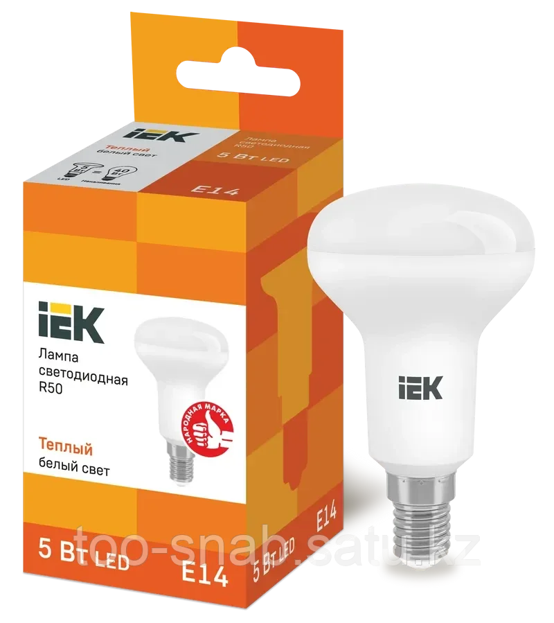 Лампа светодиодная R50 рефлектор 5Вт 230В 3000К E14 IEK - фото 1 - id-p106351942