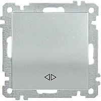 Выключатель 1-клавишный перекрестный ВС10-1-3-Б 10А BOLERO серебряный IEK